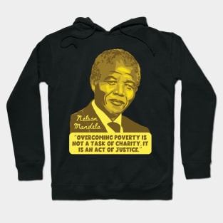 Nelson Mandela Portrait And Quote Hoodie